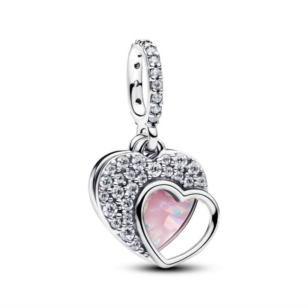 NEW PANDORA pandora beautiful mother double dangle charm-charm only in silver